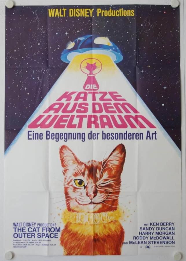Die Katze aus dem Weltall originales deutsches A0-Filmplakat